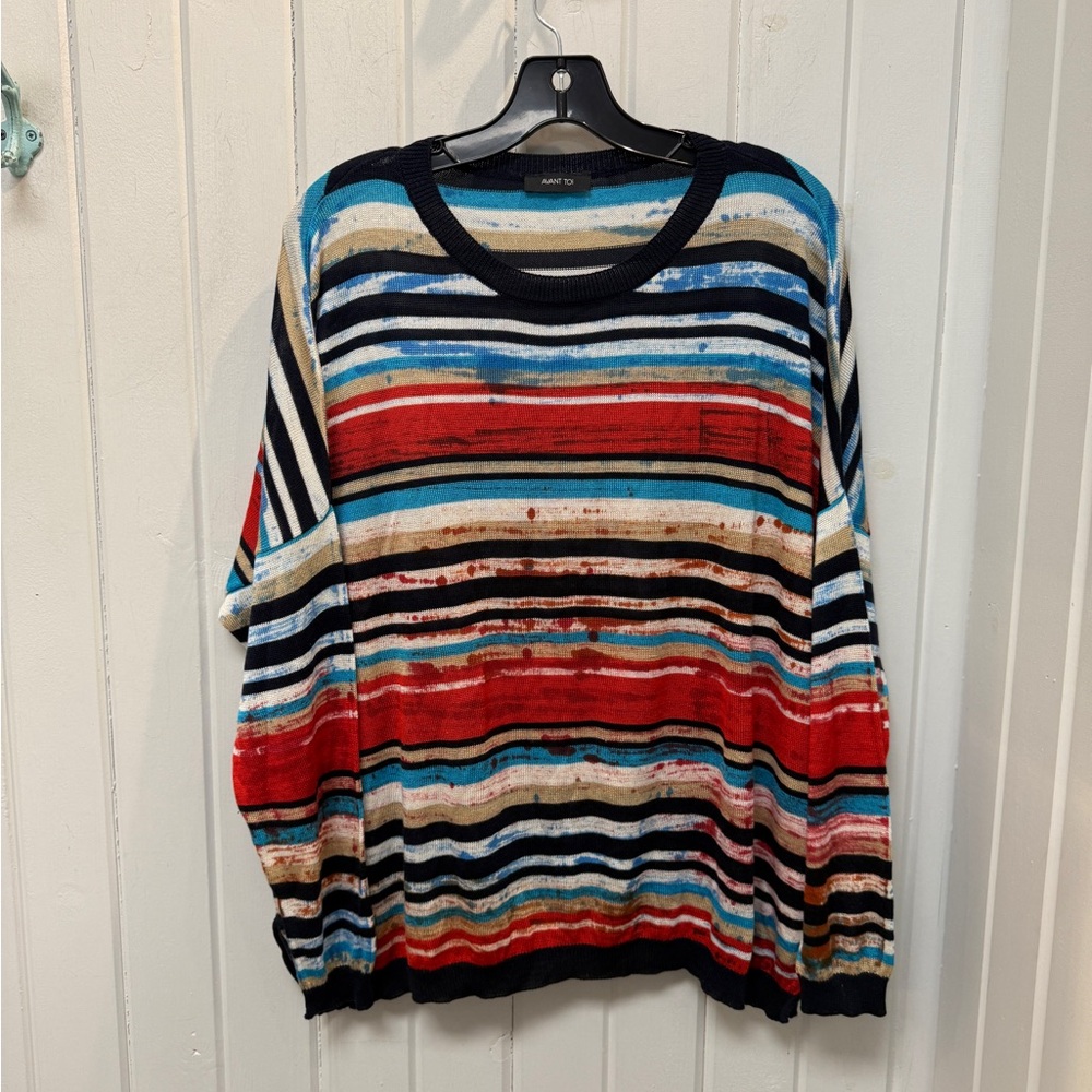 Avant Toi Striped Multicolor Sweater